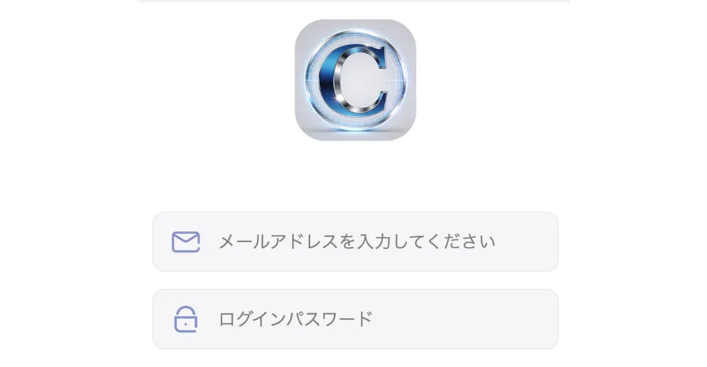 同名サイトcgmmax.comにアクセスした際に表示されたログイン画面