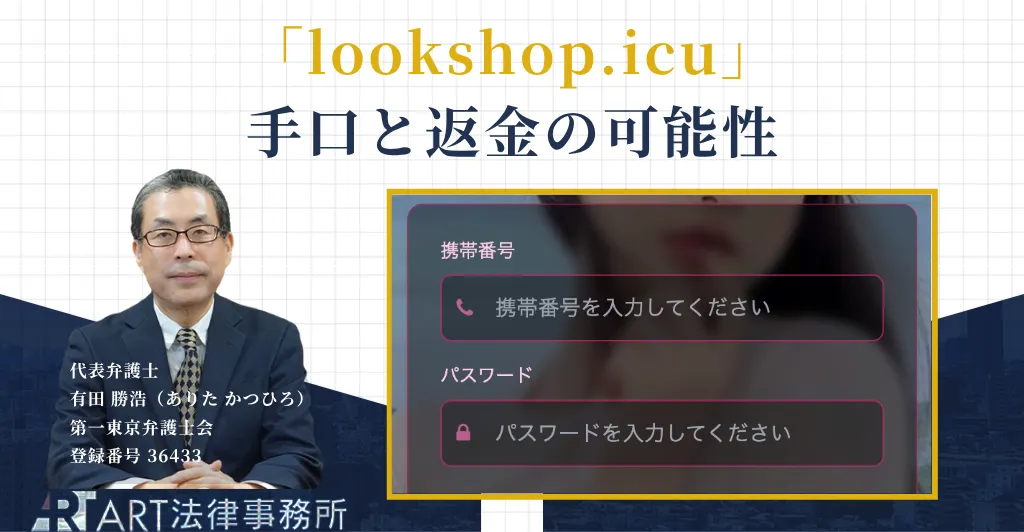 lookshop.icuは詐欺か 手口と返金を解説