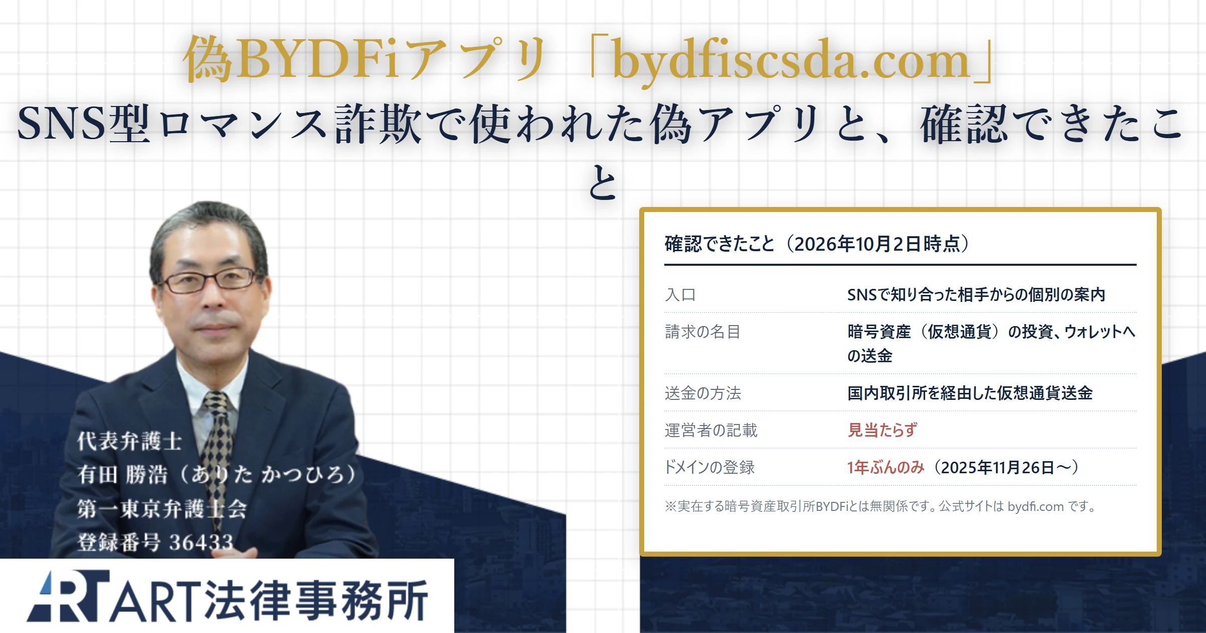 bydfiscsda.com｜ART法律事務所 の調査記録