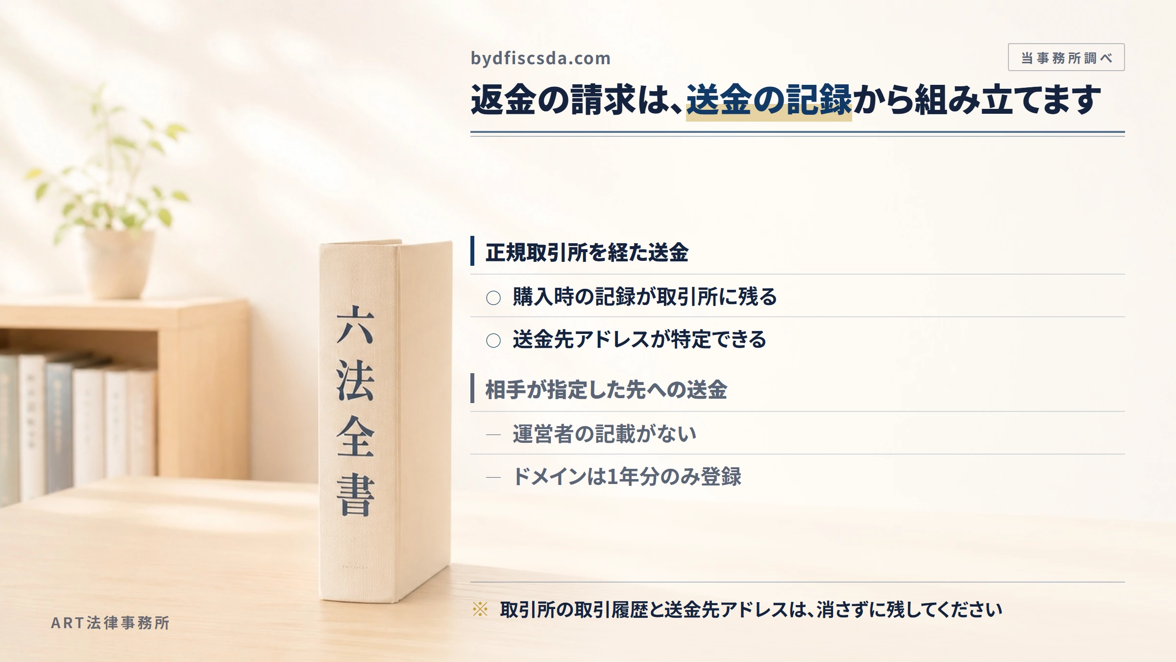 bydfiscsda.comへの返金請求で手がかりになるもの