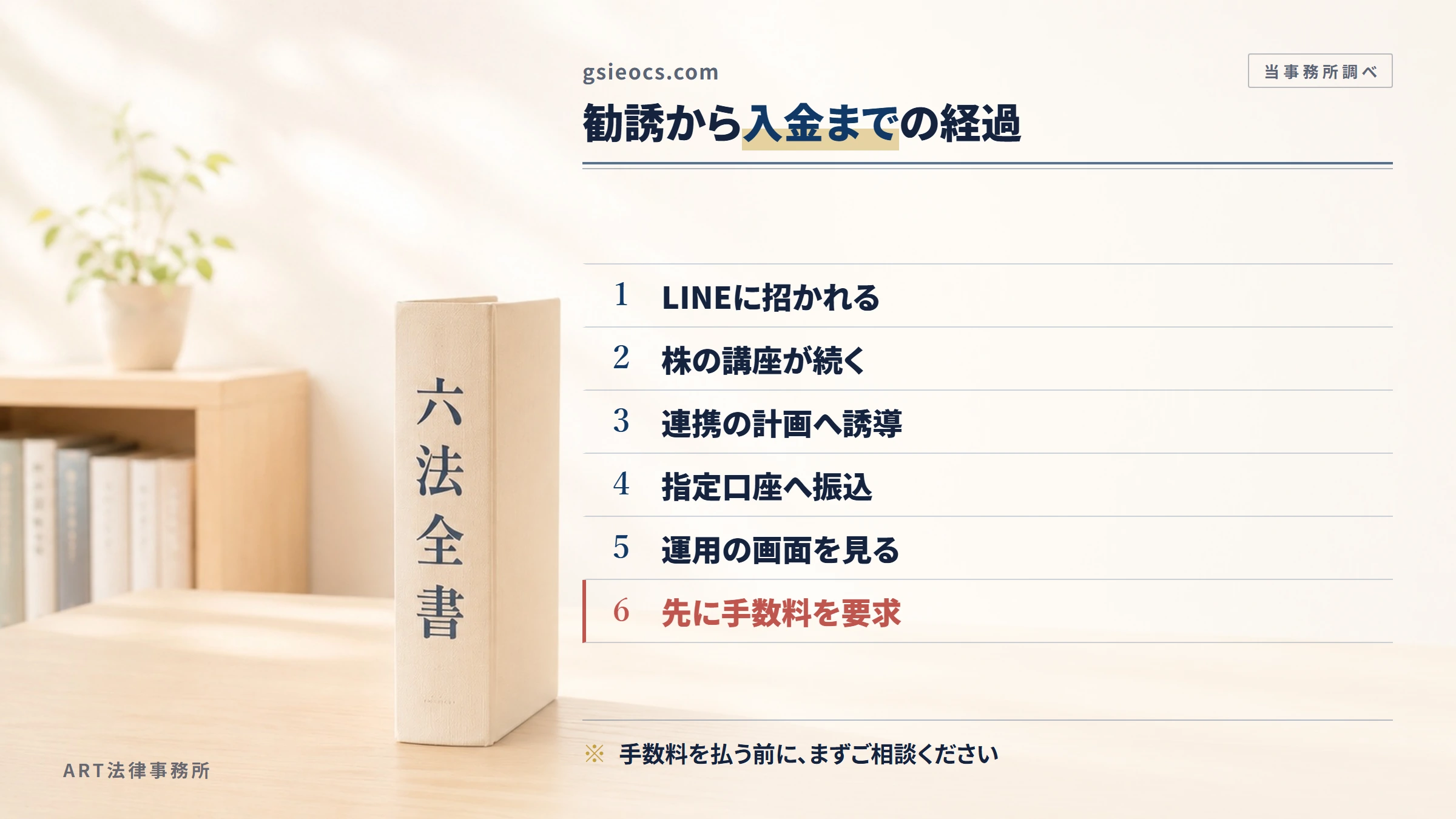 gsieocs.comの勧誘から入金までの流れ