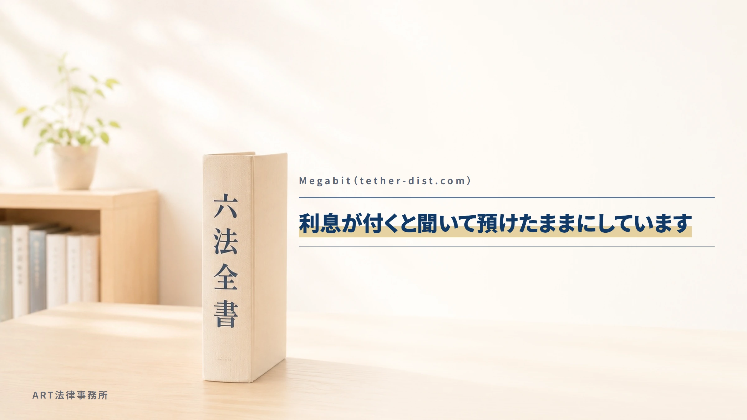Megabit（tether-dist.com）｜利息が付くと聞いて預けたままにしています