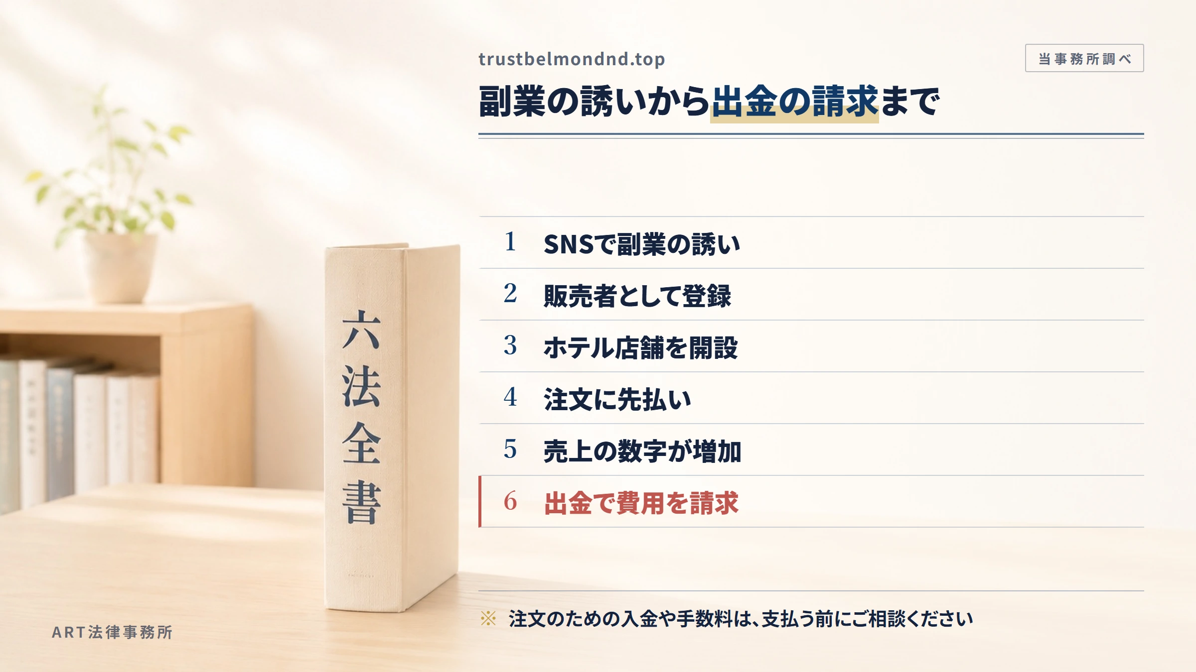 trustbelmondnd.topの勧誘から入金までの流れ